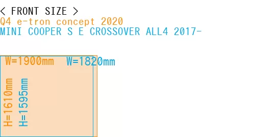 #Q4 e-tron concept 2020 + MINI COOPER S E CROSSOVER ALL4 2017-